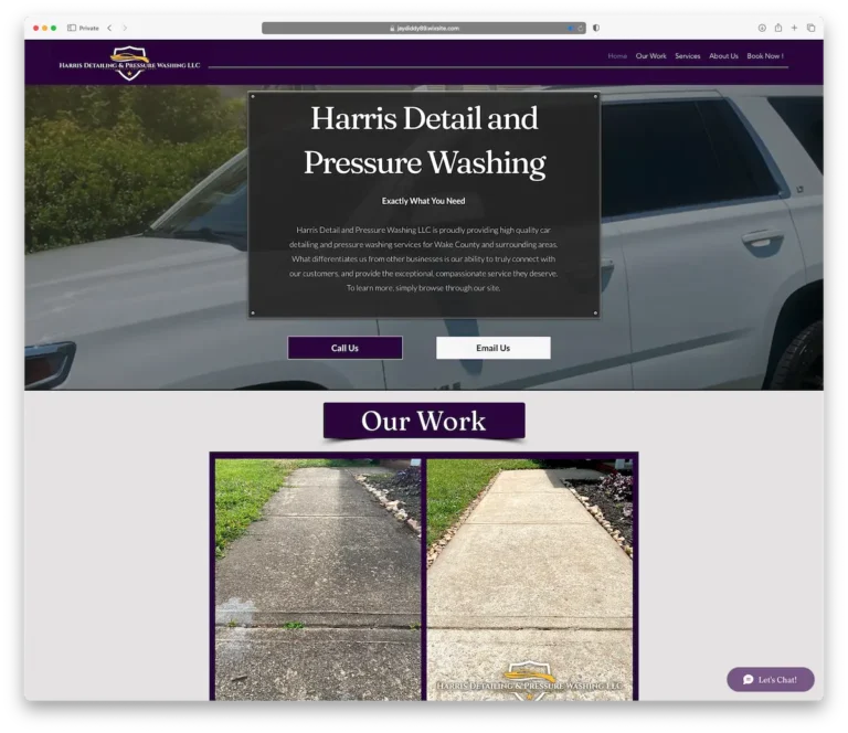 Harris Detailing Website